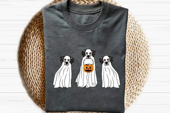 Boo Ghost Dalmatian Halloween Dog Svg for Graphics and T-Shirt Designs