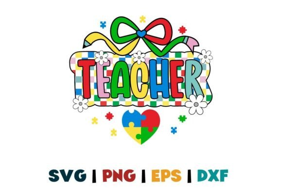 Checkered Autism Teacher Coquette Bow: A Must for T-Shirt Designs