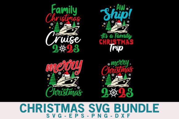 Christmas Cruise SVG Bundle: Perfect for T-Shirt Designs & Graphics