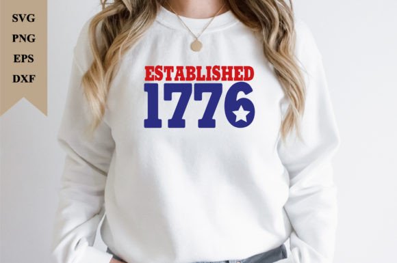 Established 1776: A Versatile Graphics Asset for T-Shirt Designs