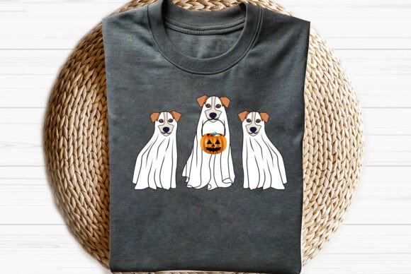 Ghost Jack Russell Terrier Halloween Dog: A Versatile Graphics Asset for T-Shirt Designs