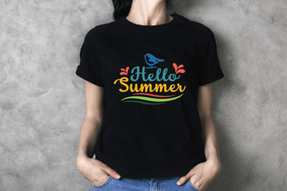 Hello Summer - SVG Design for Graphics and T-Shirt Projects