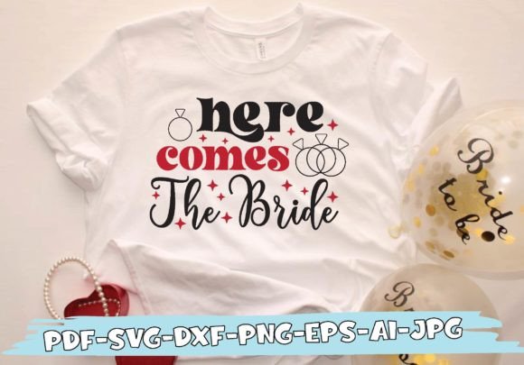 Here Comes the Bride: A Versatile Graphics Asset for T-Shirt Designs
