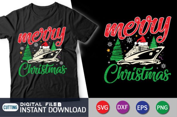 Merry Christmas Cruise T-Shirt: A Festive Graphic Design