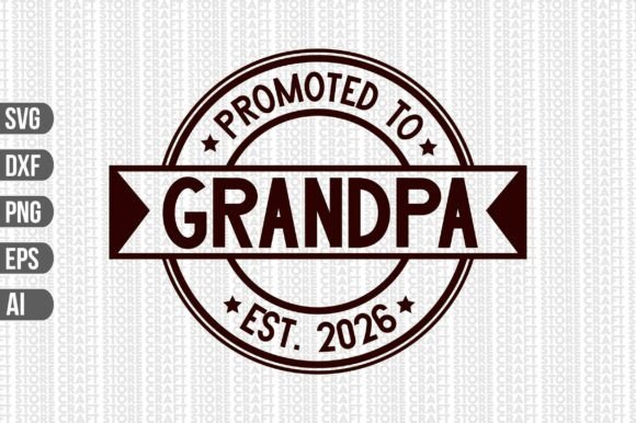 Promoted to Grandpa 2026 SVG: A Versatile T-Shirt Design