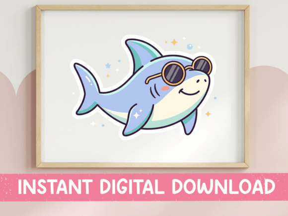 Review: Cool Shark Sunglasses Sticker SVG for Graphics and T-Shirt Designs