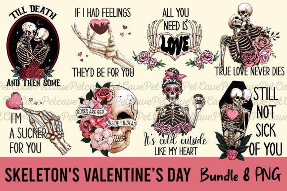 Review: Skeleton's Valentine's Day Bundle 8 PNG