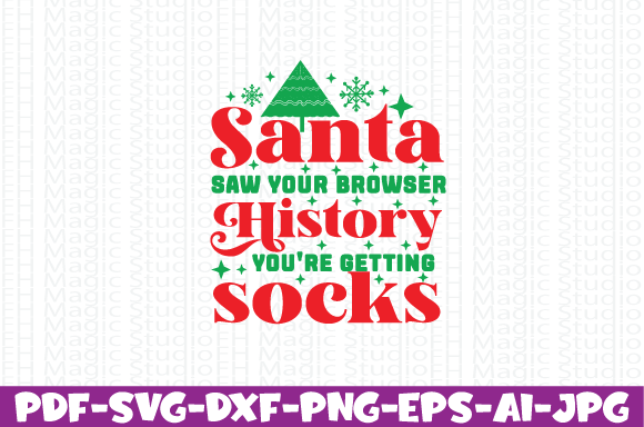Santa Saw Your Browser History: A Fun Embroidery Design